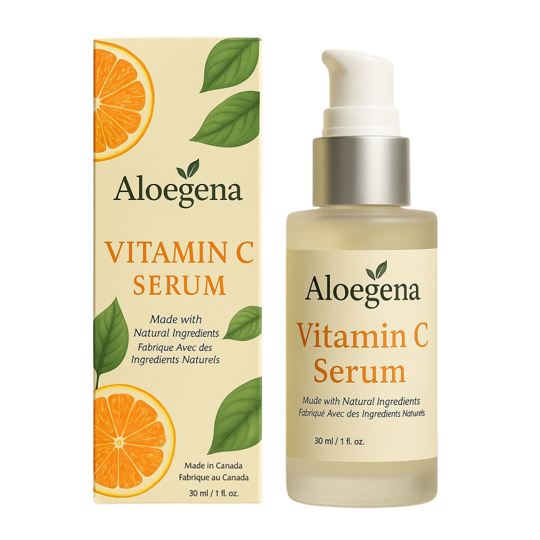 Aloegena Vitamin C Brightening Serum – Natural Formula • No Sulfates, No Parabens