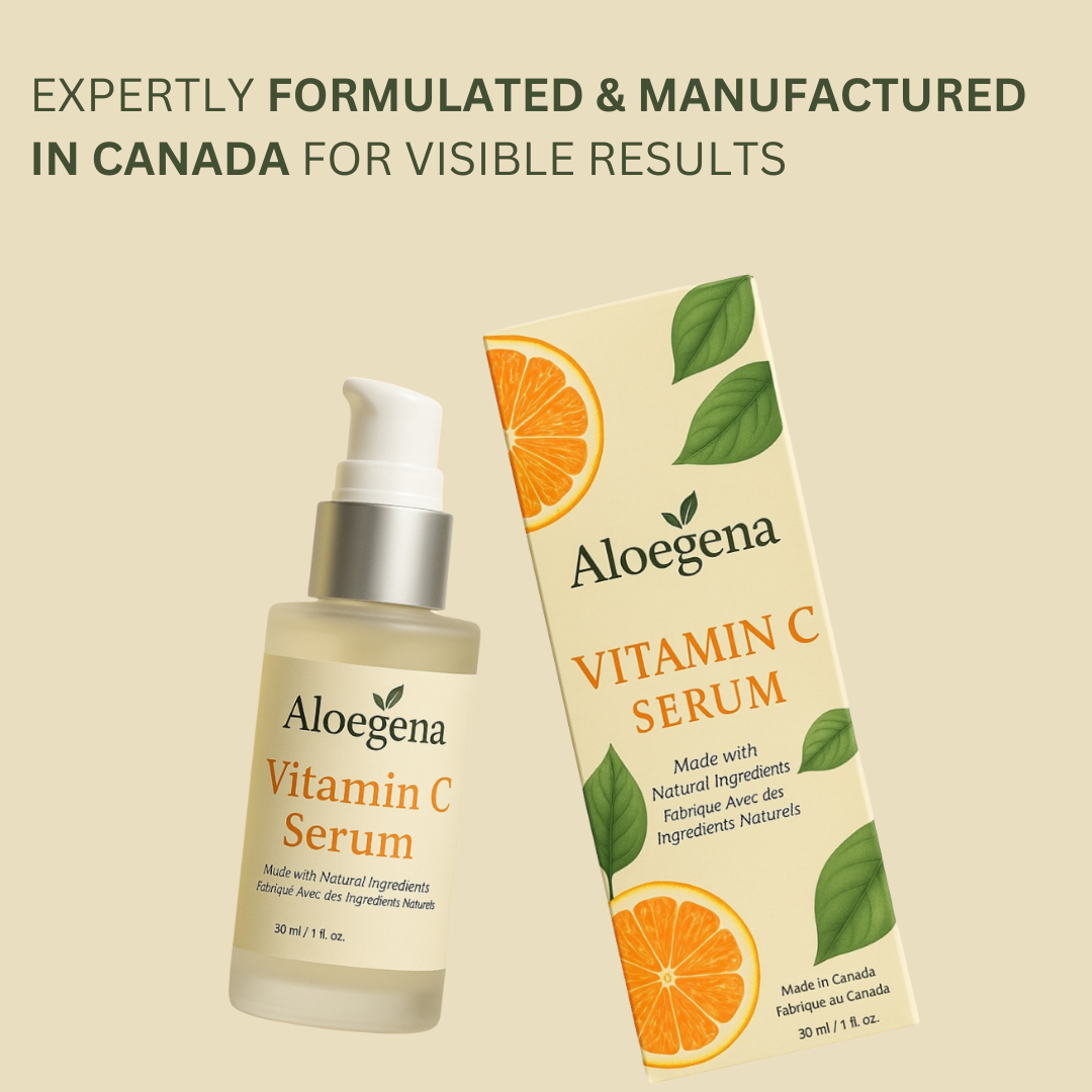 Aloegena Vitamin C Brightening Serum – Natural Formula • No Sulfates, No Parabens